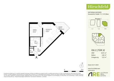 2-Zimmer-Wohnung mieten in Wien – 44,91 m², € 849 – Bild 16 von 16