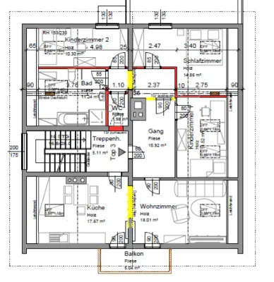 4-Zimmer-Wohnung mieten in Braunau am Inn – 95 m², € 990 – Bild 6 von 6