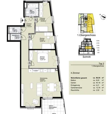 4-Zimmer-Wohnung kaufen in Wien – 86,54 m², € 896.600 – Bild 14 von 17