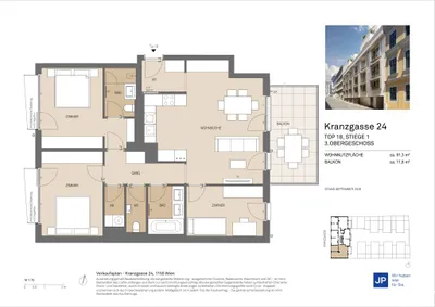 4-Zimmer-Wohnung kaufen in Wien – 91,3 m², € 719.000 – Bild 21 von 21