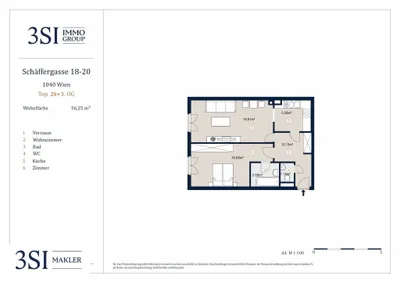 2-Zimmer-Wohnung kaufen in Wien – 56,25 m², € 440.000 – Bild 10 von 10