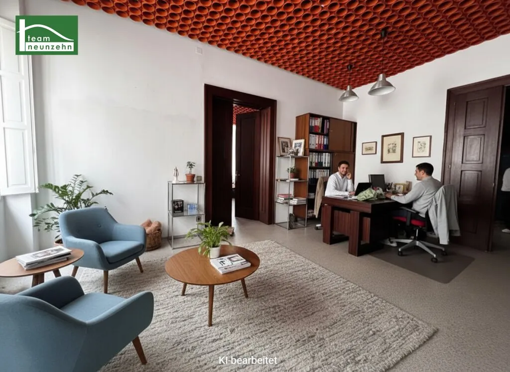 Arbeiten mit Atmosphäre: Altbaujuwel mit Mid-Century-Flair - Ansicht 3