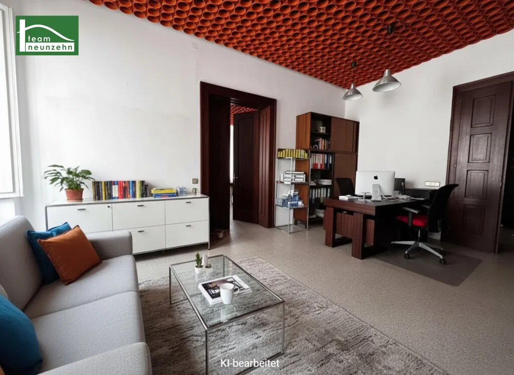 Arbeiten mit Atmosphäre: Altbaujuwel mit Mid-Century-Flair - Ansicht 2