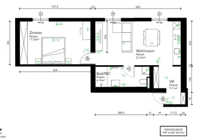 2-Zimmer-Wohnung mieten in Sankt Pölten Land – 50,47 m², € 553 – Bild 20 von 21