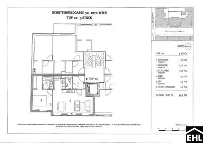 2-Zimmer-Wohnung mieten in Wien – 43,4 m², € 990 – Bild 7 von 7