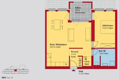 2-Zimmer-Wohnung mieten in Wien – 63,49 m², € 1.059 – Bild 19 von 19
