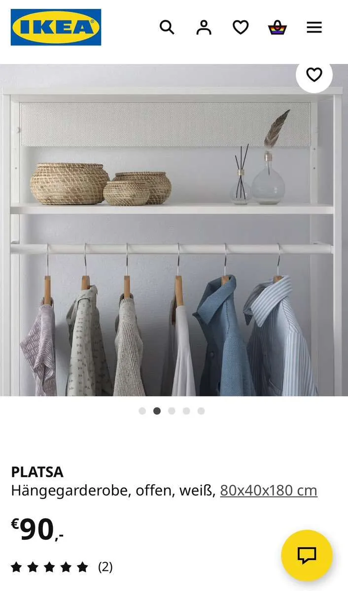 offene IKEA PLATSA Garderobe, € 40,- (1020 Wien)