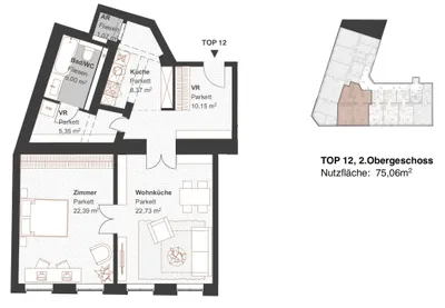 2-Zimmer-Wohnung kaufen in Wien – 75,29 m², € 299.000 – Bild 28 von 28