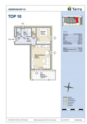 2-Zimmer-Wohnung mieten in Sankt Pölten Land – 56,56 m², € 692 – Bild 6 von 6