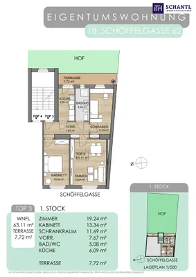 3-Zimmer-Wohnung kaufen in Wien – 63,11 m², € 430.000 – Bild 33 von 33