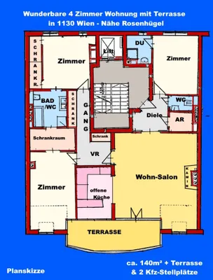 4-Zimmer-Wohnung mieten in Wien – 140 m², € 3.499 – Bild 36 von 36