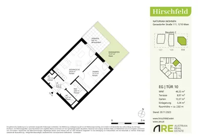 2-Zimmer-Wohnung mieten in Wien – 46,23 m², € 869 – Bild 16 von 16