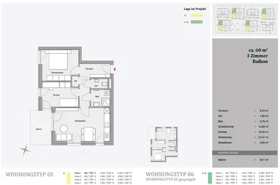 3-Zimmer-Wohnung mieten in Graz-Umgebung – 59,99 m², € 1.178 – Bild 11 von 11