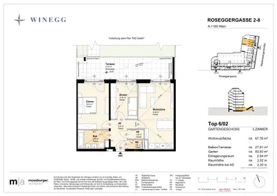 3-Zimmer-Wohnung kaufen in Wien – 68,01 m², € 448.500 – Bild 12 von 13
