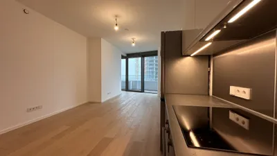 Danube Flats, 18. Stock: 2 Zimmer mit Balkon, Donaublick, Pool und Concierge – Bild 3