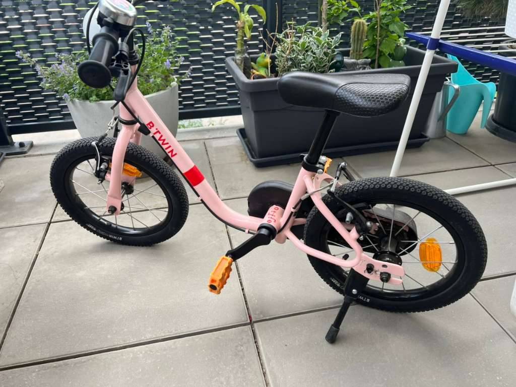 BTWIN Kinderfahrrad 2-in-1 Laufrad 14 Zoll Discover 500 rosa,  100,- (1220  Wien) - willhaben