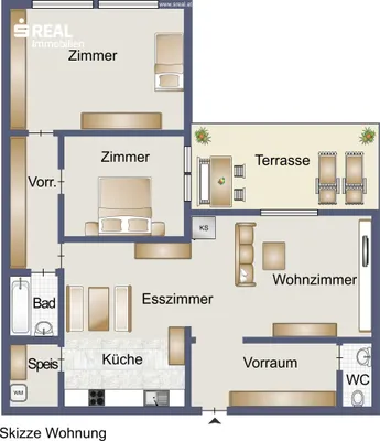 3-Zimmer-Wohnung kaufen in Wiener Neustadt Land – 80,47 m², € 150.000 – Bild 13 von 14