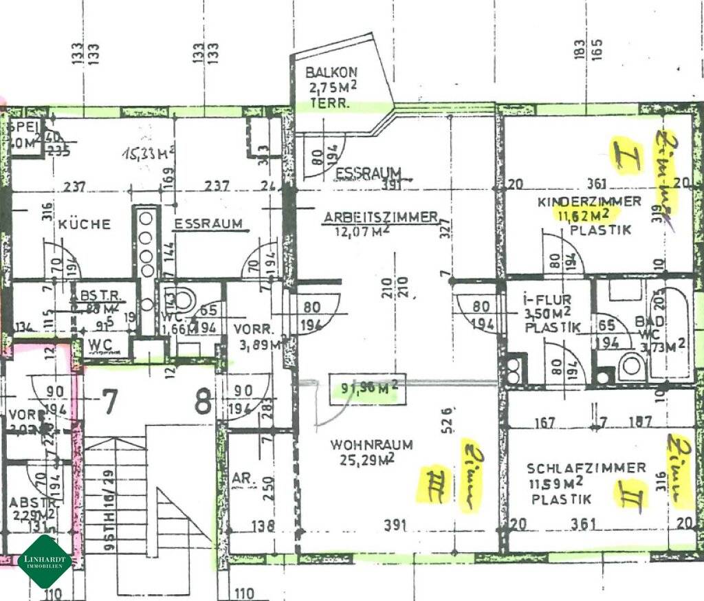 Renovierungsbedürftige 4-Zimmerwohnung bei Bahnhof - Ansicht 2