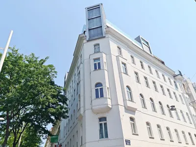 FUZO Mariahilfer Straße, 72 m2 Altbau, 2 Zimmer, Komplettküche, Duschbad, 1. Liftstock, Stumpergasse, U-Bahn-Nähe – Bild 3