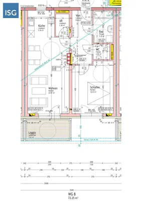 2-Zimmer-Wohnung mieten in Braunau am Inn – 73,25 m², € 685 – Bild 2 von 2