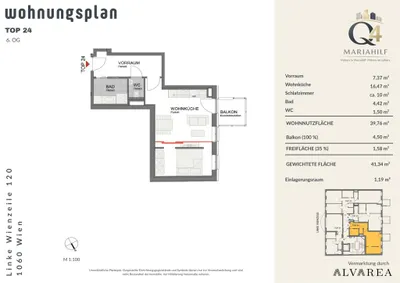 2-Zimmer-Wohnung kaufen in Wien – 41 m², € 331.000 – Bild 20 von 20