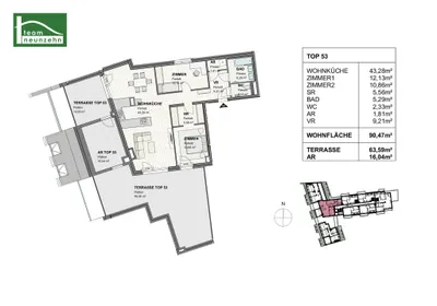 3-Zimmer-Wohnung mieten in Sankt Pölten – 90,47 m², € 1.724 – Bild 31 von 31