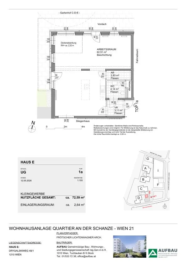 Büro zu vermieten - 1210 An der Schanze - Ansicht 2