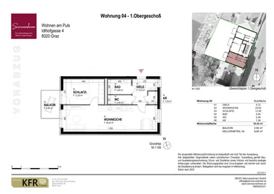 2-Zimmer-Wohnung mieten in Graz – 55,43 m², € 794 – Bild 8 von 8