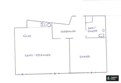2-Zimmer-Wohnung mieten in Graz – 49,86 m², € 661