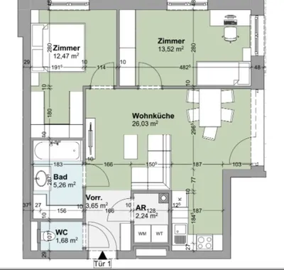 3-Zimmer-Wohnung mieten in Sankt Pölten Land – 65 m², € 934 – Bild 20 von 20