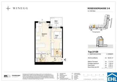 2-Zimmer-Wohnung kaufen in Wien – 61,47 m², € 419.600 – Bild 13 von 13