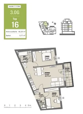 3-Zimmer-Wohnung kaufen in Wien – 62,16 m², € 359.000 – Bild 17 von 18