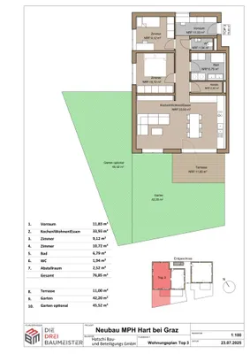 3-Zimmer-Wohnung kaufen in Graz-Umgebung – 76,85 m², € 329.000 – Bild 7 von 7