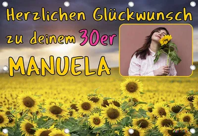 2 Personalisierte Geburtstagsbanner 'Champagner' – Ca. 30x90 Cm, Für 18., 30., 50. Geburtstag Uvm.