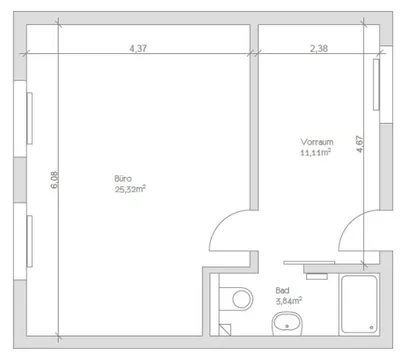 2-Zimmer-Gewerbeimmobilie mieten in Klagenfurt – 40 m², € 8 – Bild 13 von 14