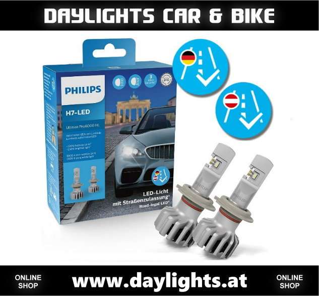 Philips H7 Ultinon Pro6000 HL LED Headlight +230% 5800K mit Straßenzulassung,  € 114,90 (4963 Sankt Peter am Hart) - willhaben