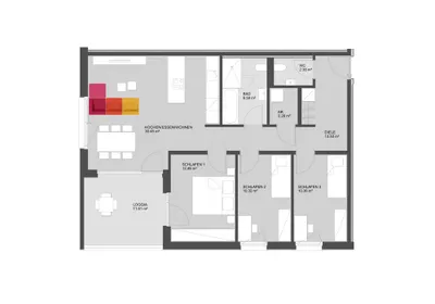 4-Zimmer-Wohnung kaufen in Dornbirn – 88,4 m², € 630.500 – Bild 12 von 12