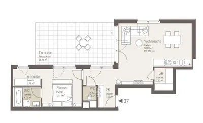 2-Zimmer-Wohnung kaufen in Wien – 63,24 m², € 481.308 – Bild 3 von 21