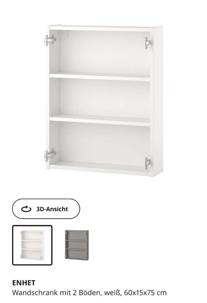 (verkauft) *Neu* Ikea ENHET Wandschrank 60x15x75