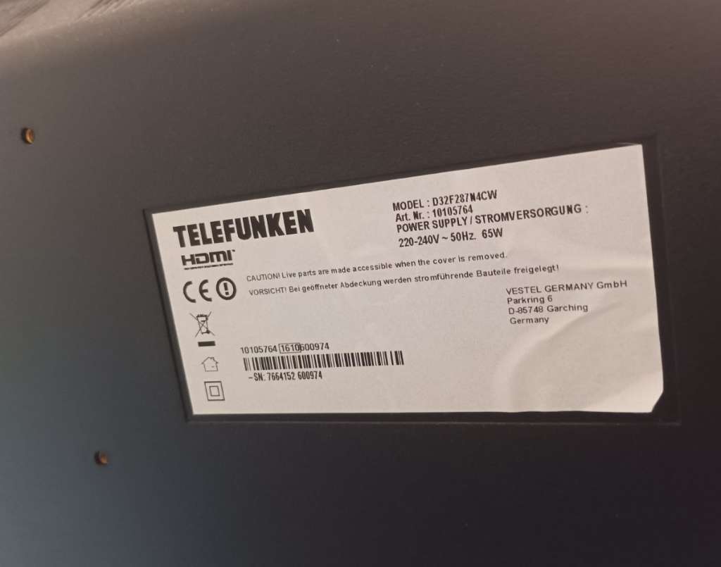 32 Zoll - TV, 85,- XH32N550S Achleiten) (4784 TELEFUNKEN willhaben €