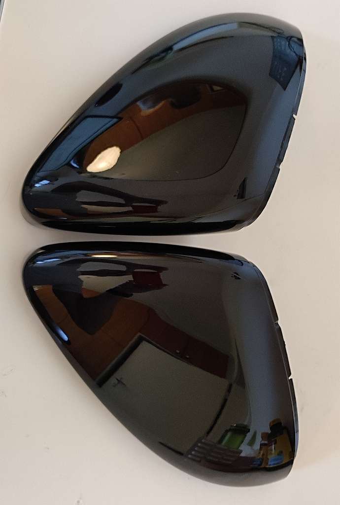 Glänzend schwarze spiegelkappen für Volkswagen Golf 7 