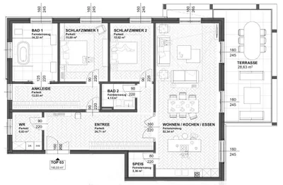 3-Zimmer-Wohnung kaufen in Salzburg Stadt – 146 m², € 2.655.000 – Bild 5 von 5