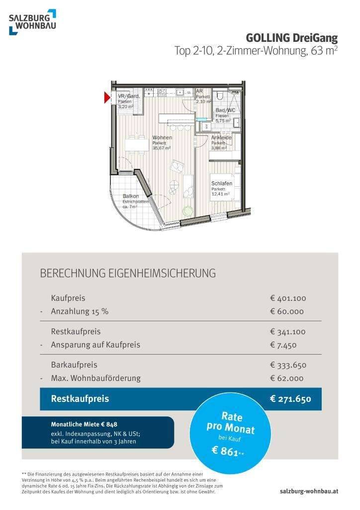 EIGENHEIMSICHERUNG Heute einziehen, Morgen kaufen! - Ansicht 3