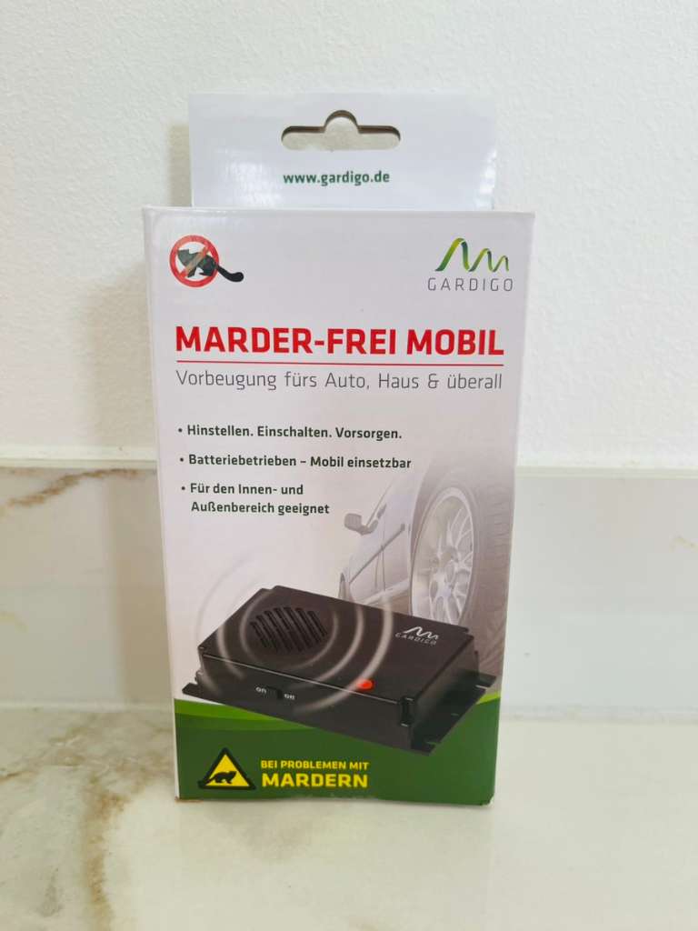 NEU- Gardigo Marderschreck Marder-Frei Mobil - Marderabwehr, Batteriebetrieben