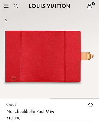 Louis Vuitton Notebook Cover Paul Mm (GI0238)