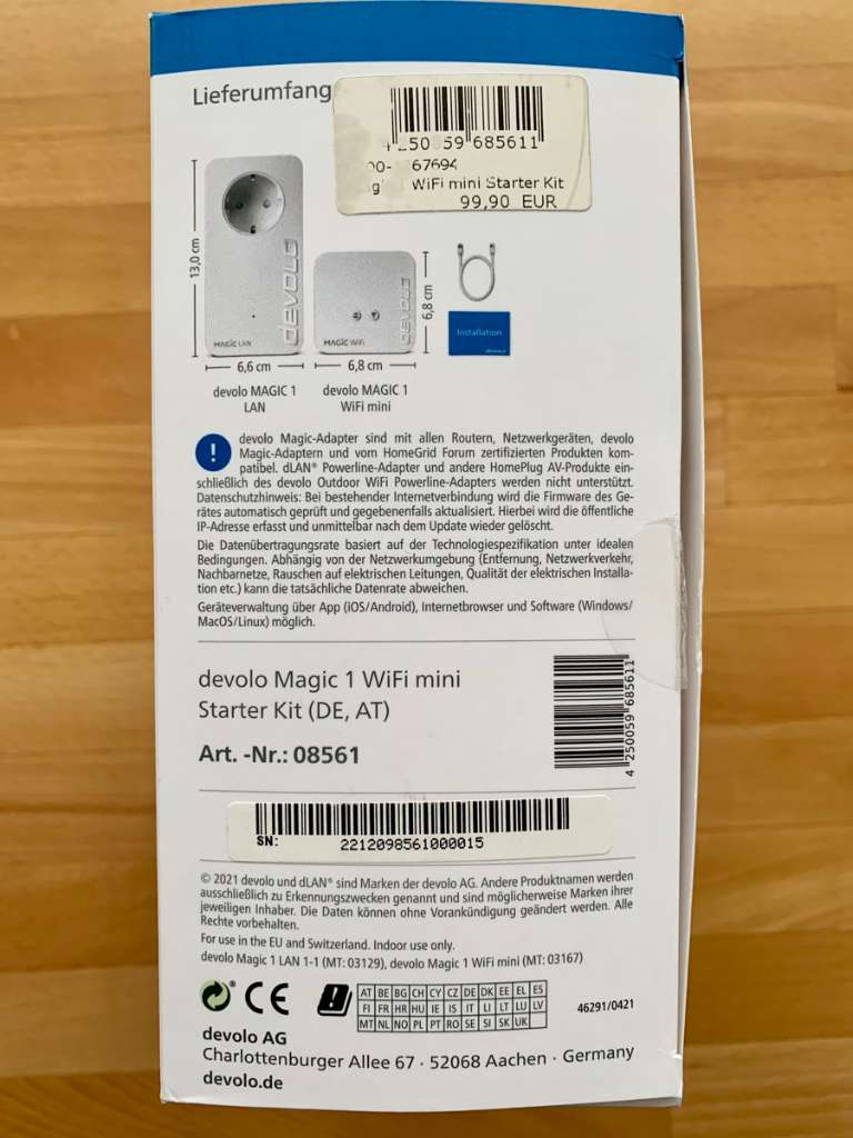 Devolo Magic 1 wifi mini, € 250,- (3492 Etsdorf am Kamp) - willhaben