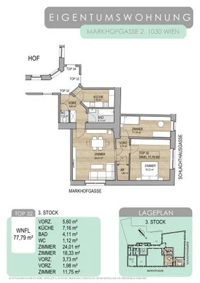 3-Zimmer-Wohnung kaufen in Wien – 77,79 m², € 449.000 – Bild 24 von 24