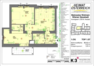 3-Zimmer-Wohnung mieten in Wiener Neustadt – 86,43 m², € 1.197 – Bild 20 von 20