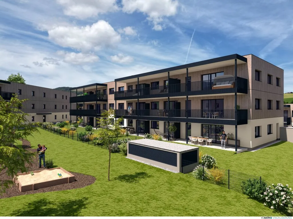 Moderne 4-Zi Wohnung mit Balkon in St. Lorenz - Baustart erfolgt., Sankt Lorenz