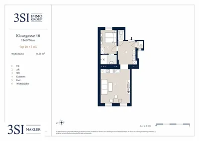 2-Zimmer-Wohnung kaufen in Wien – 45,23 m², € 245.000 – Bild 12 von 12